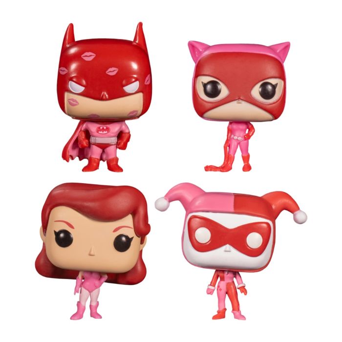 Funko Batman Valentines Day US Exclusive Pocket Pop! 4-pack – Gold Dust Toys