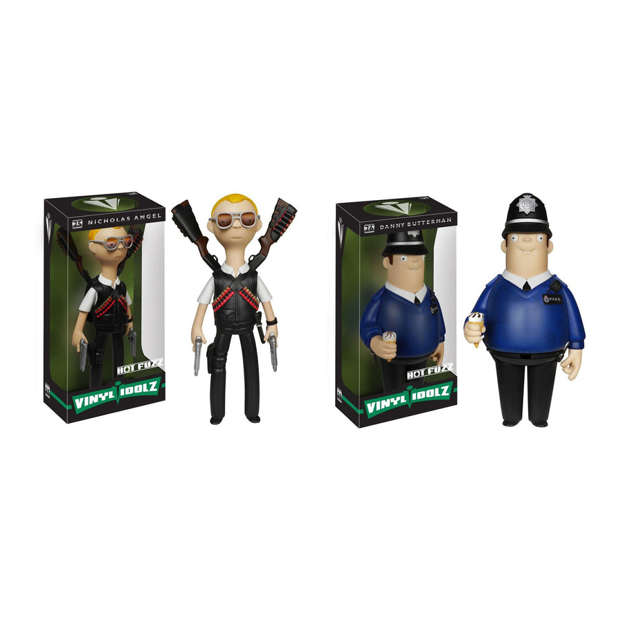Funko Hot Fuzz Nicholas Angel and Danny Butterman Set of Vinyl Idolz