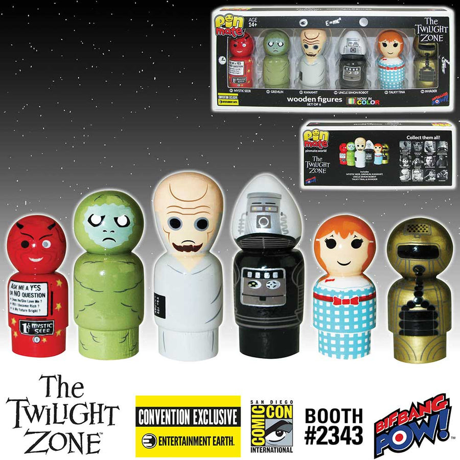 Twilight Zone Wooden Figures Set Entertainment Earth Limited Edition