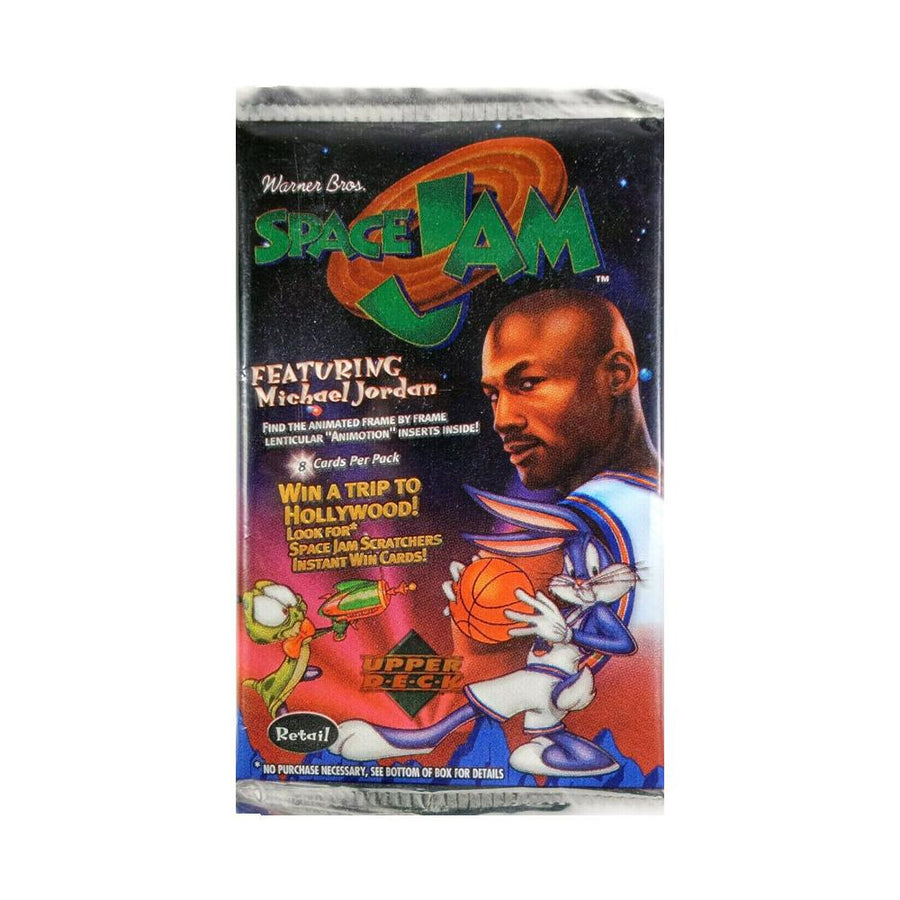 Rare 1996 Upper Deck Space Jam x Michael Jordan sealed pack of Trading Cards