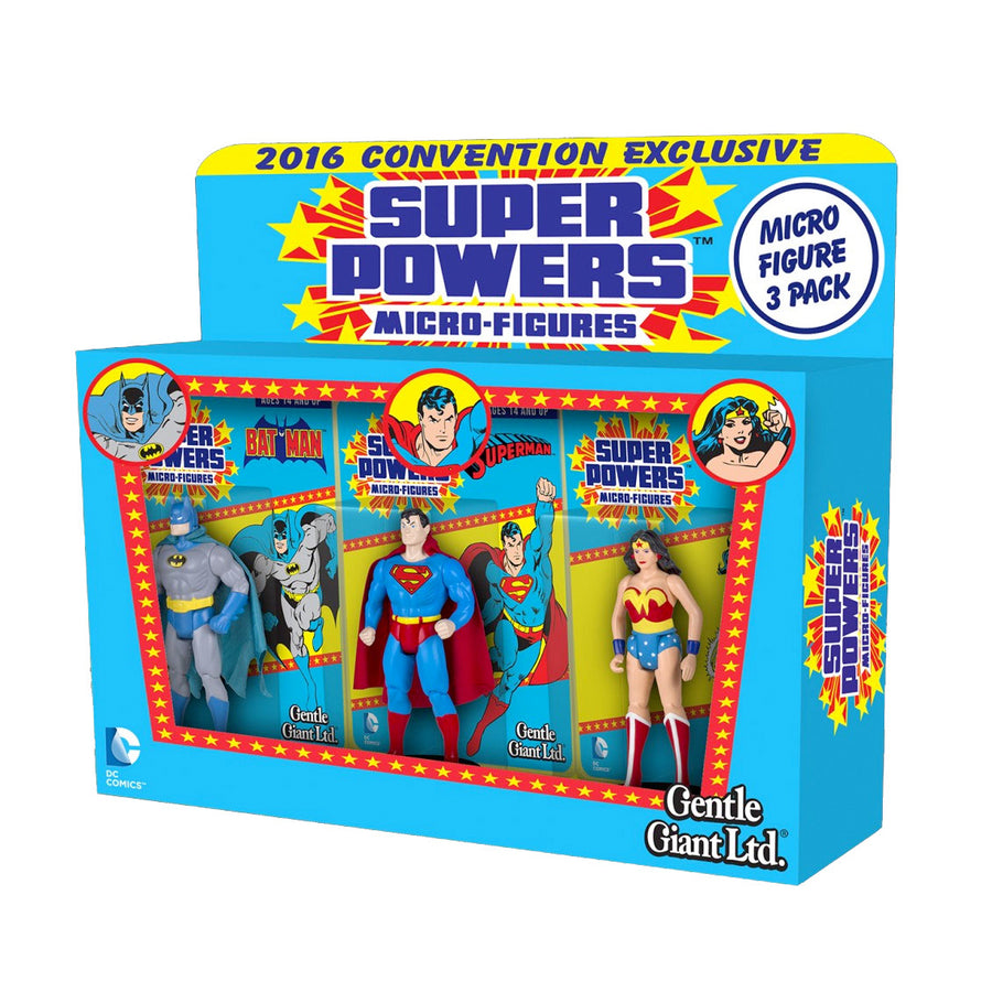 DC Super Powers 2016 Convention Exclusive Micro Figure 3-pack