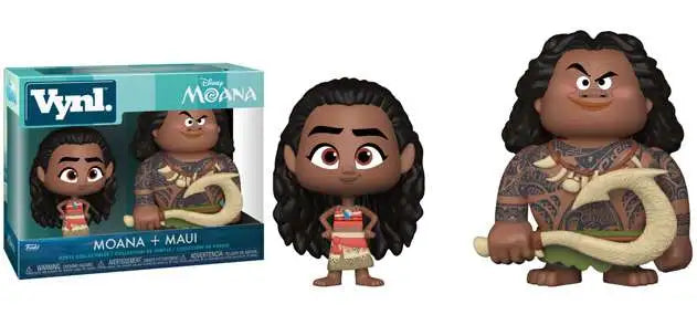 Funko Disney Maui and Moana VYNL. Figures