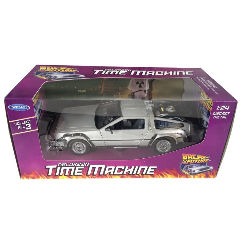 Welly Back to the Future Part I Delorean Time Machine 1/24