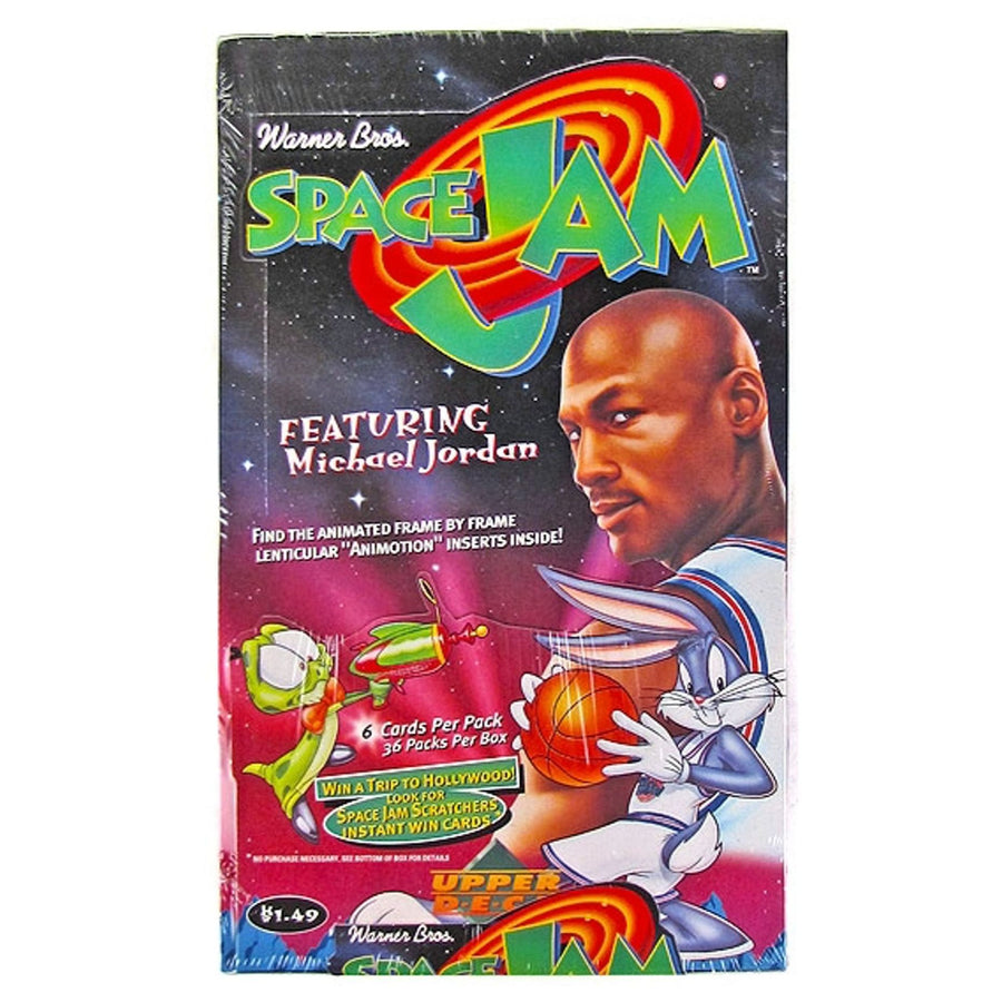 Rare 1996 Upper Deck Space Jam Michael Jordan Factory Sealed Box of Trading Cards 36 Packs