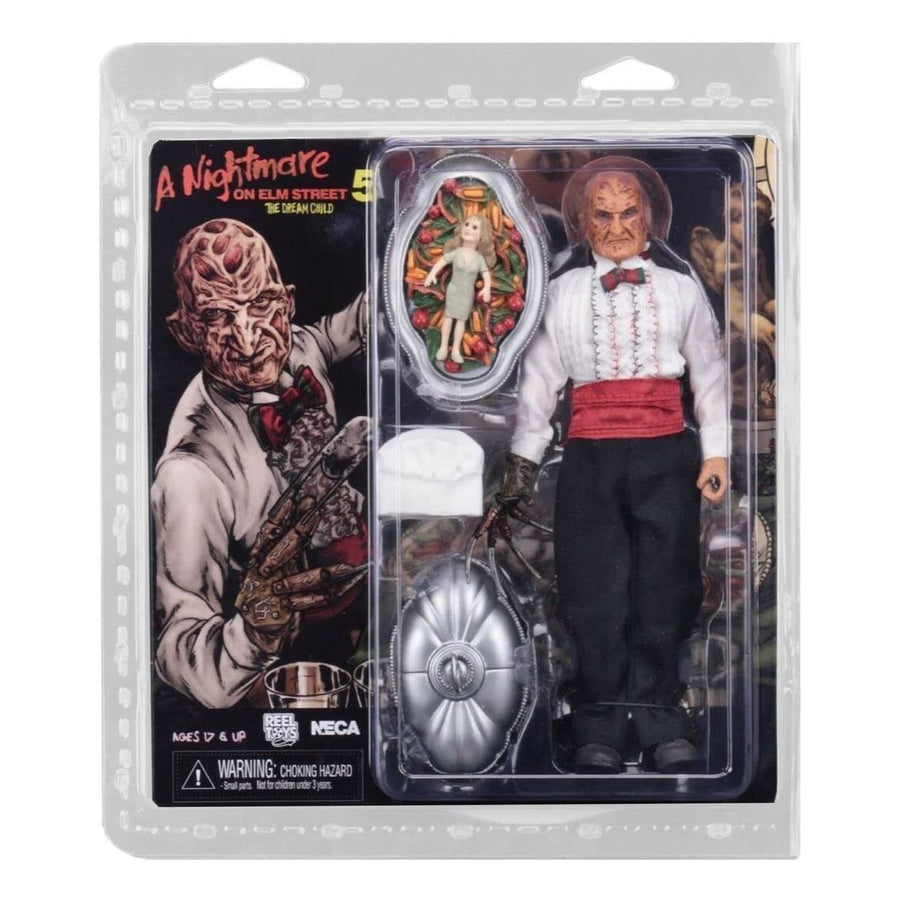 NECA Nightmare On Elm Street 5 Chef Freddy Krueger Retro 8 Inch Action Figure