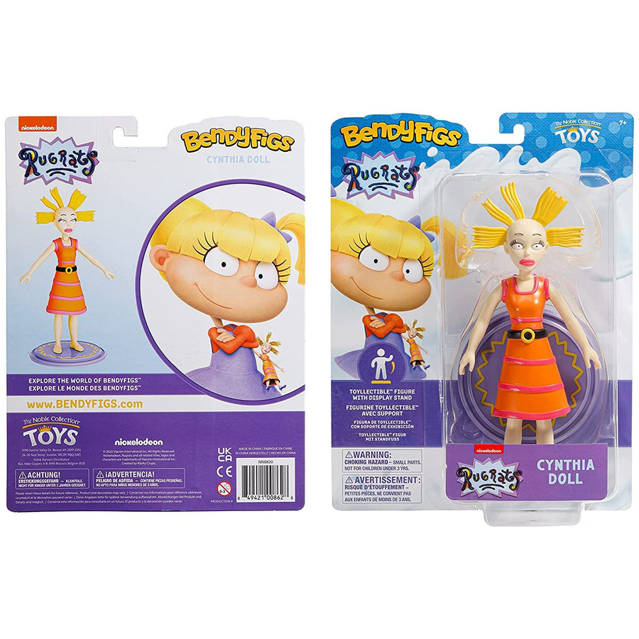Rugrats Angelica's Cynthia Doll Poseable Doll Bendyfig Bendable Action Figure