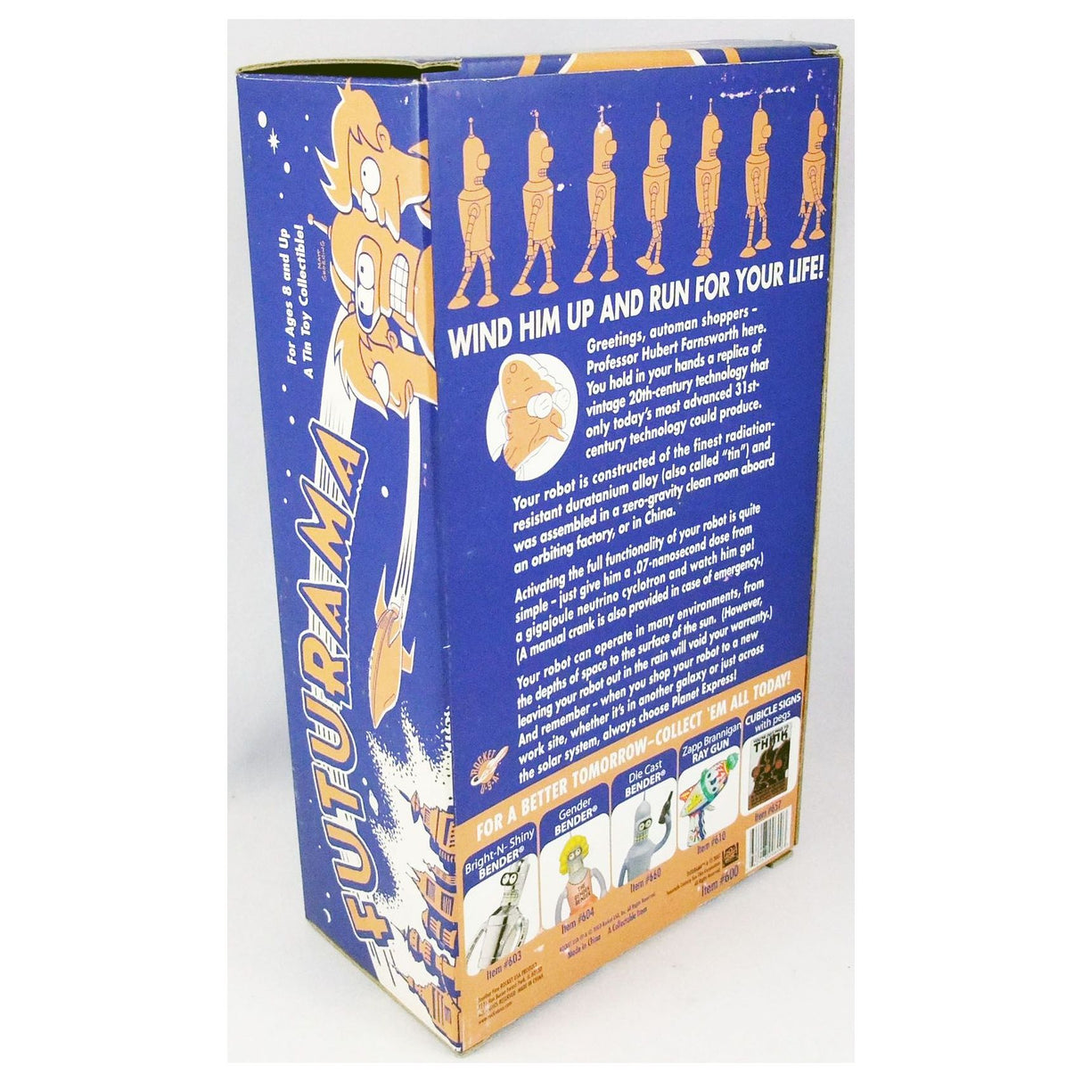 Rocket USA Futurama Bender Tin Toy Robot Window Box