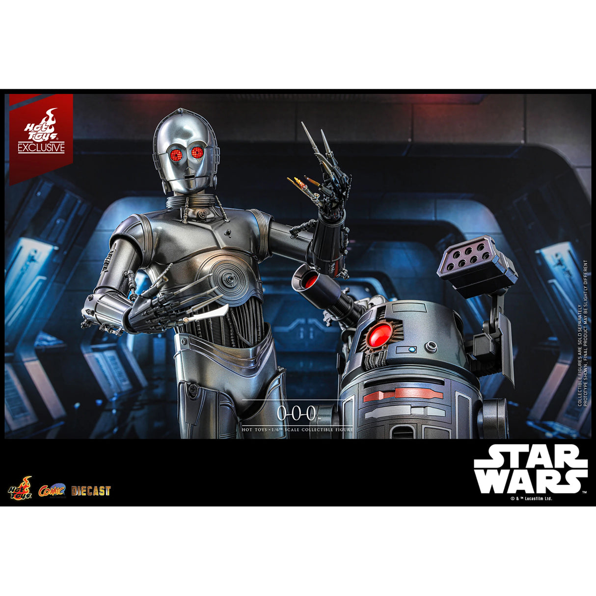 Hot Toys Star Wars 0-0-0 Triple Zero Die Cast 1/6 Exclusive Figure CMS016-D58