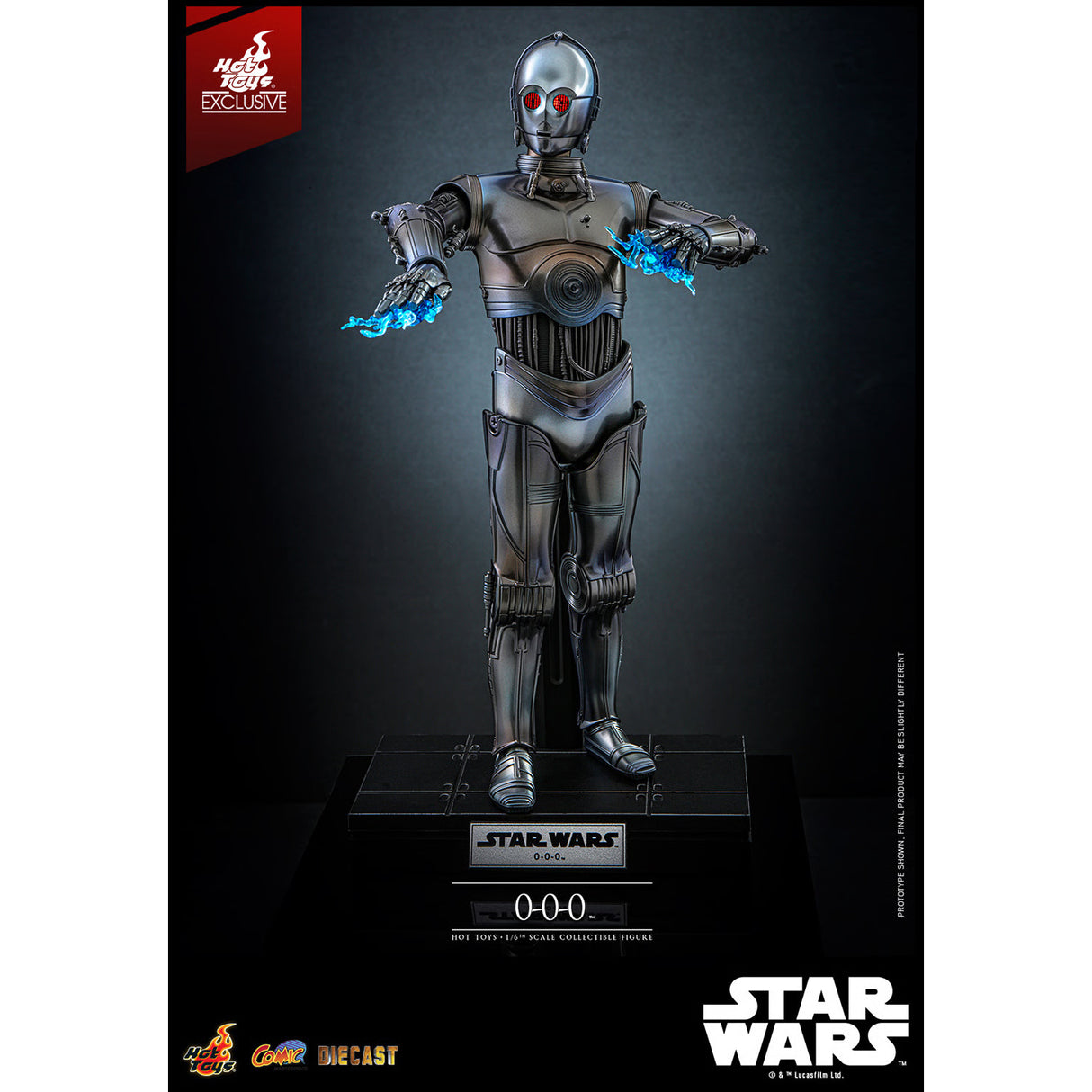 Hot Toys Star Wars 0-0-0 Triple Zero Die Cast 1/6 Exclusive Figure CMS016-D58