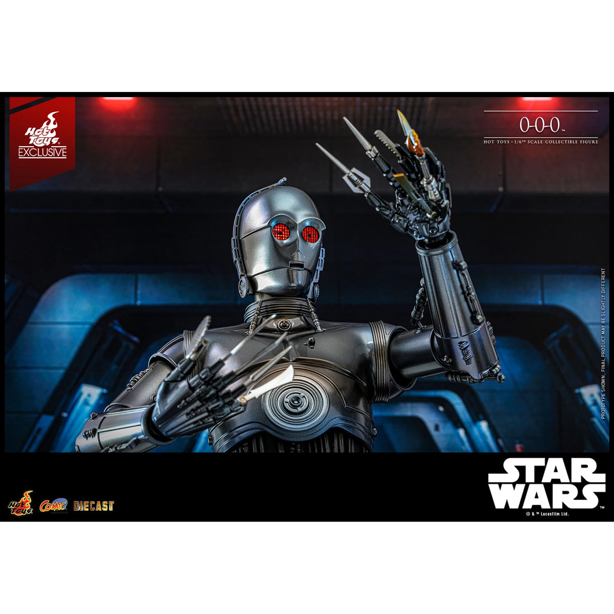 Hot Toys Star Wars 0-0-0 Triple Zero Die Cast 1/6 Exclusive Figure CMS016-D58