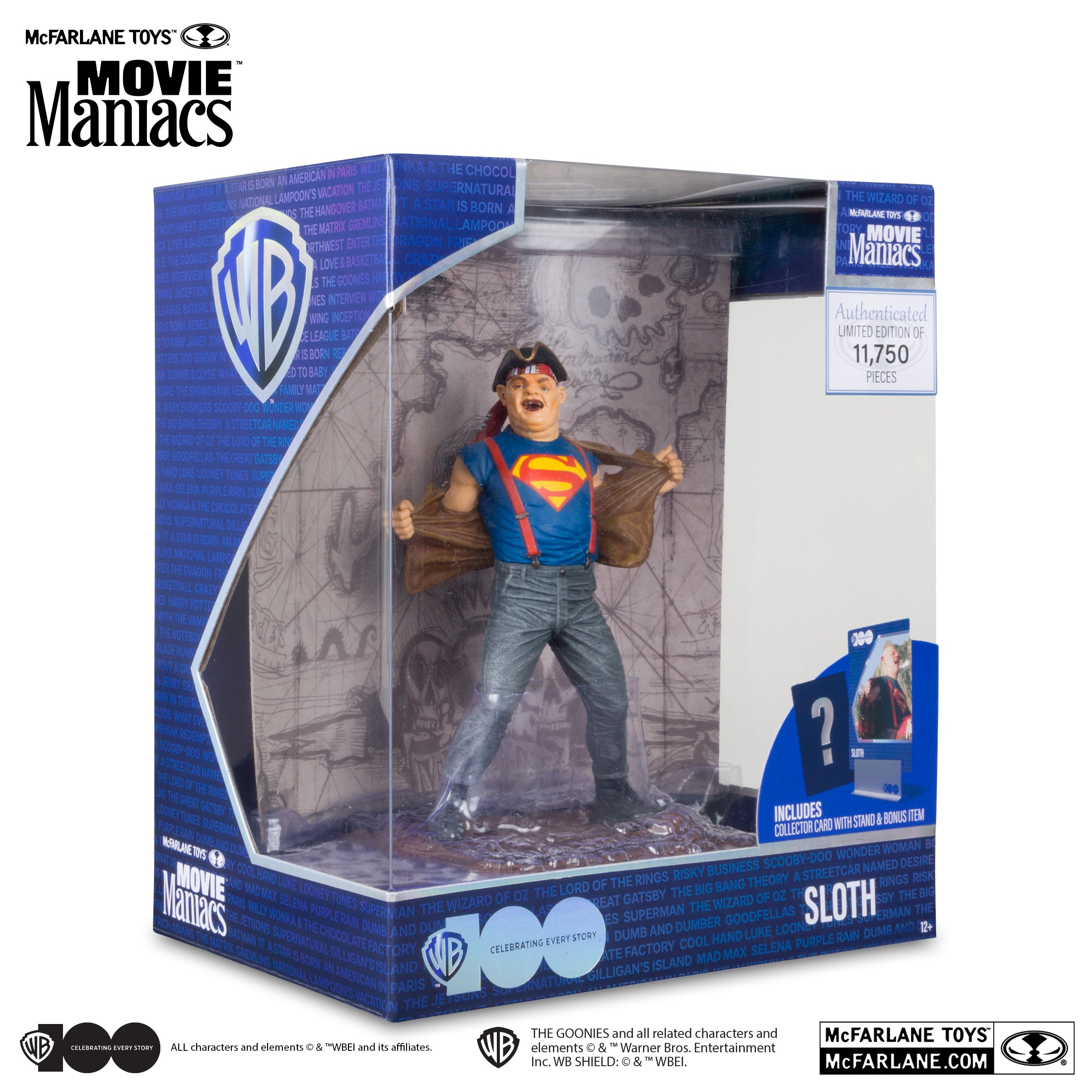 McFarlane Movie Maniacs Warner Bros 100 The Goonies Sloth Limited
