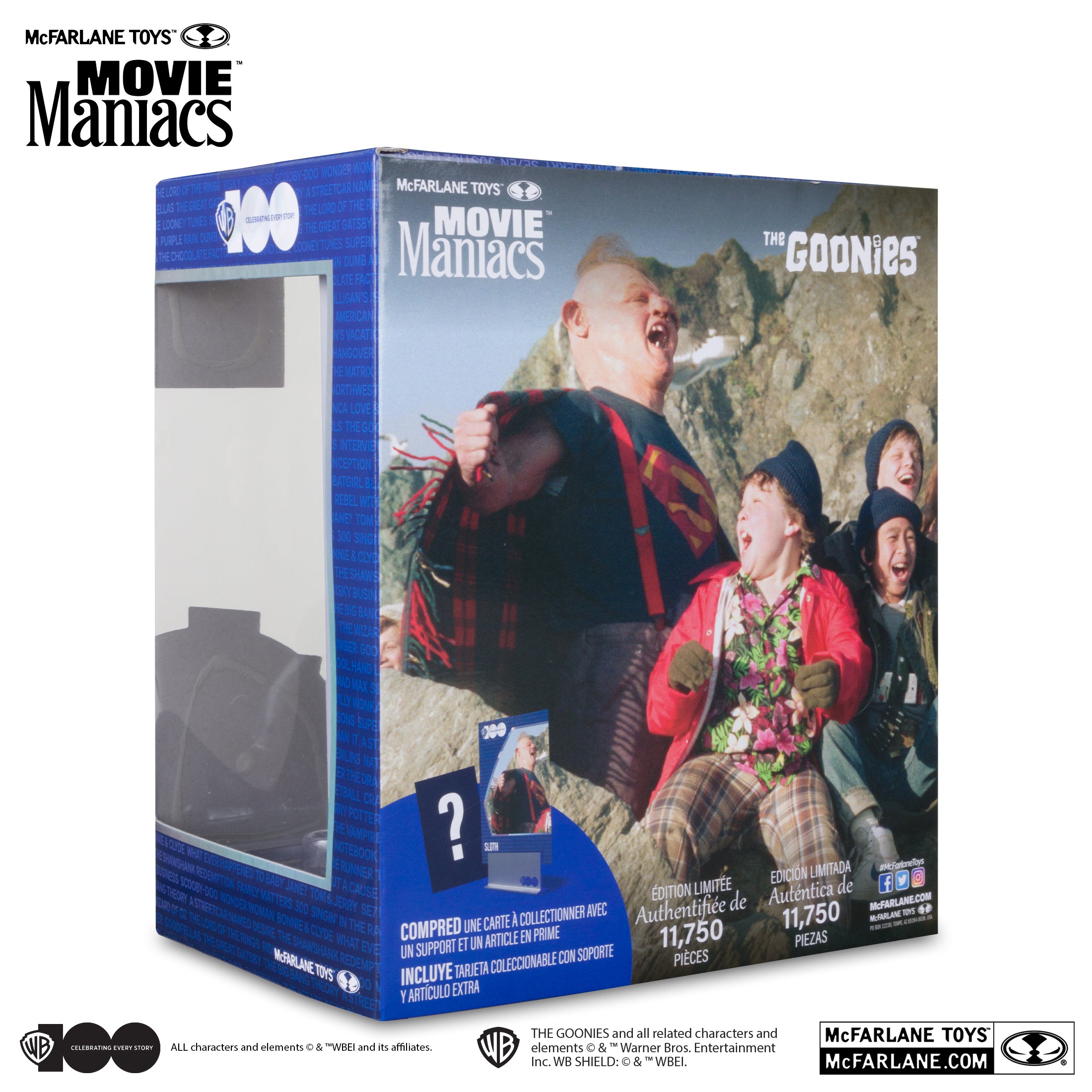 McFarlane Movie Maniacs Warner Bros 100 The Goonies Sloth Limited