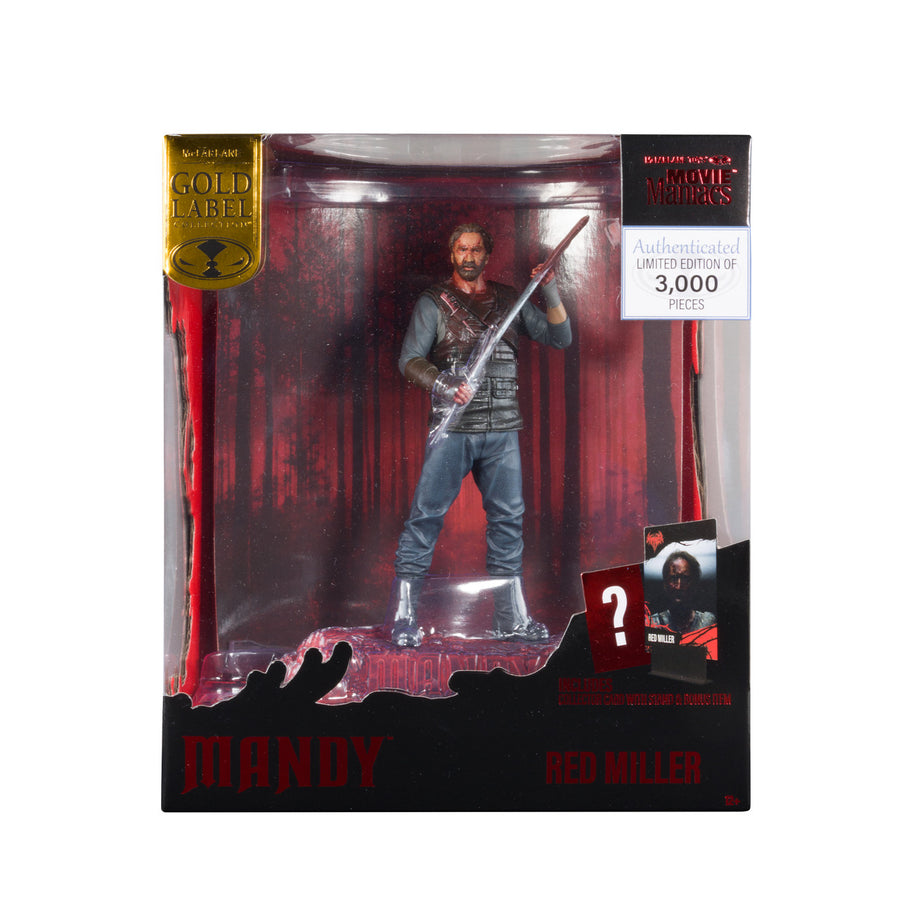 McFarlane Movie Maniacs Nicolas Cage's Red Miller Mandy Gold Label Figure Exclusive