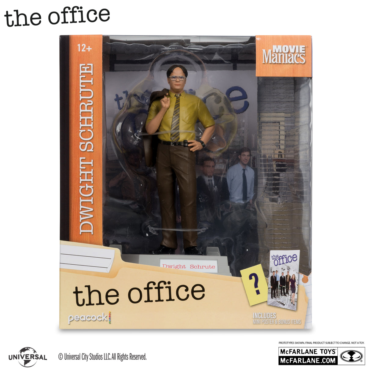 McFarlane Movie Maniacs Dwight The Office 6 Inch Figure