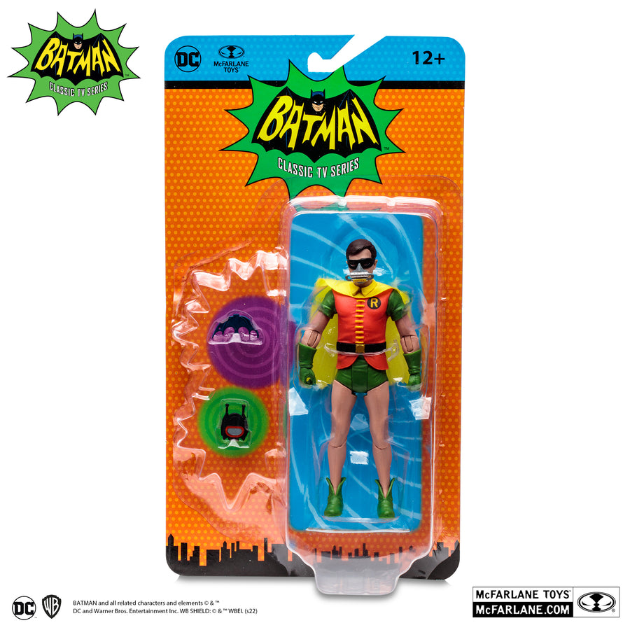 McFarlane Toys DC Retro Classic Batman 66 Robin with Oxygen Mask 6 Inch Action Figure