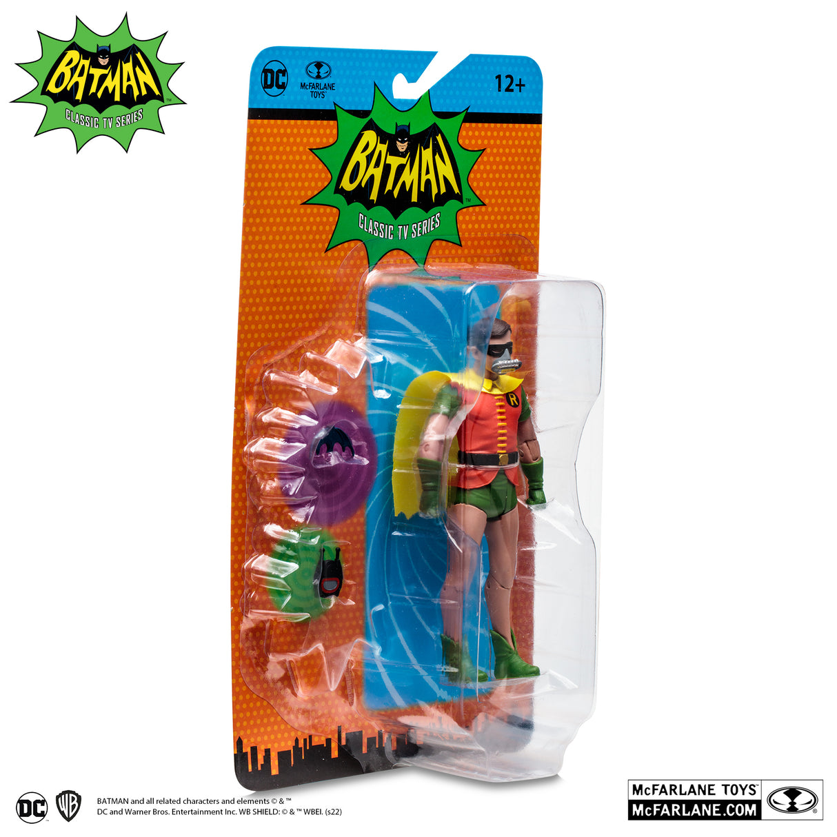 McFarlane Toys DC Retro Classic Batman 66 Robin with Oxygen Mask 6 Inch Action Figure