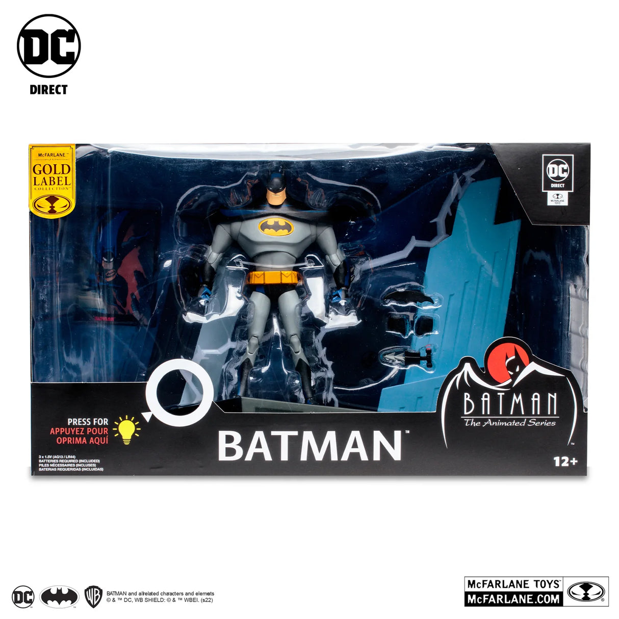 McFarlane Batman: The Animated Series 30th Anniversary DC Multiverse Gold Label 7" Action Figure