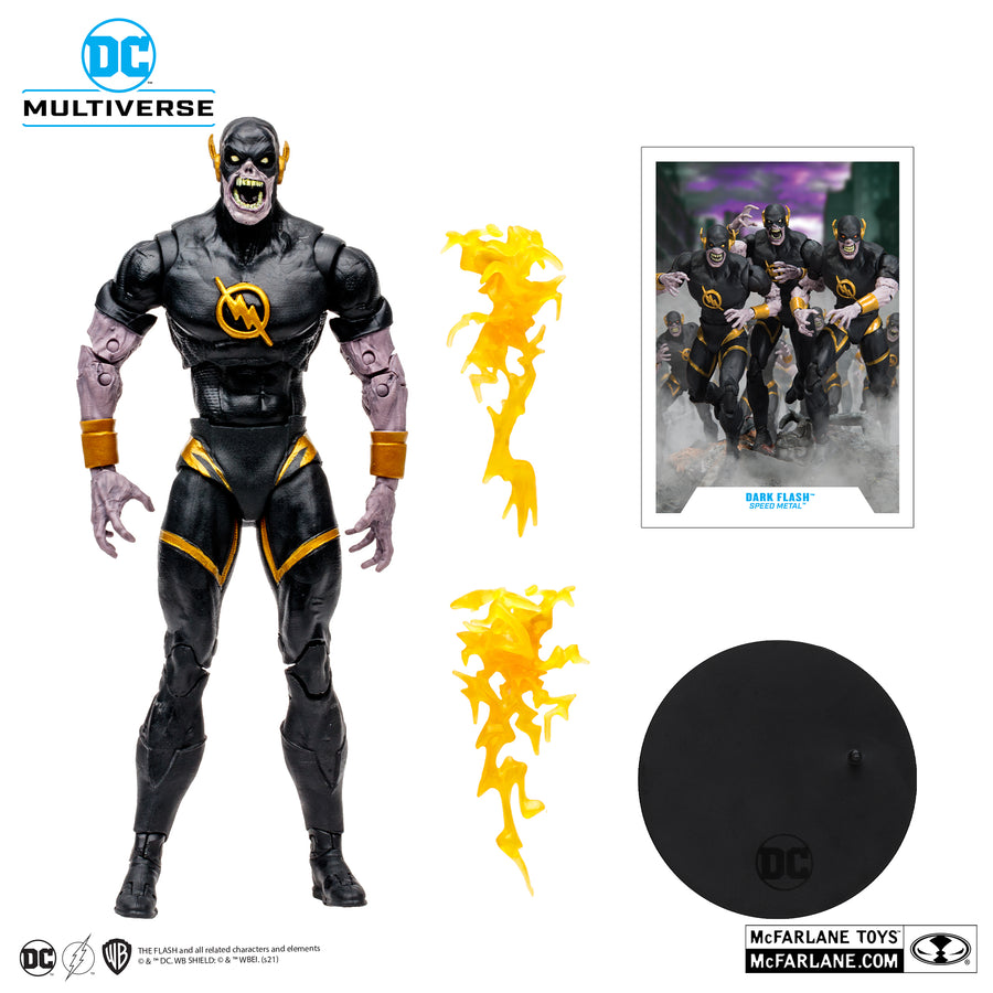 McFarlane Toys DC Multiverse Dark Flash Speed Metal Gold Label 7 Inch Action Figure