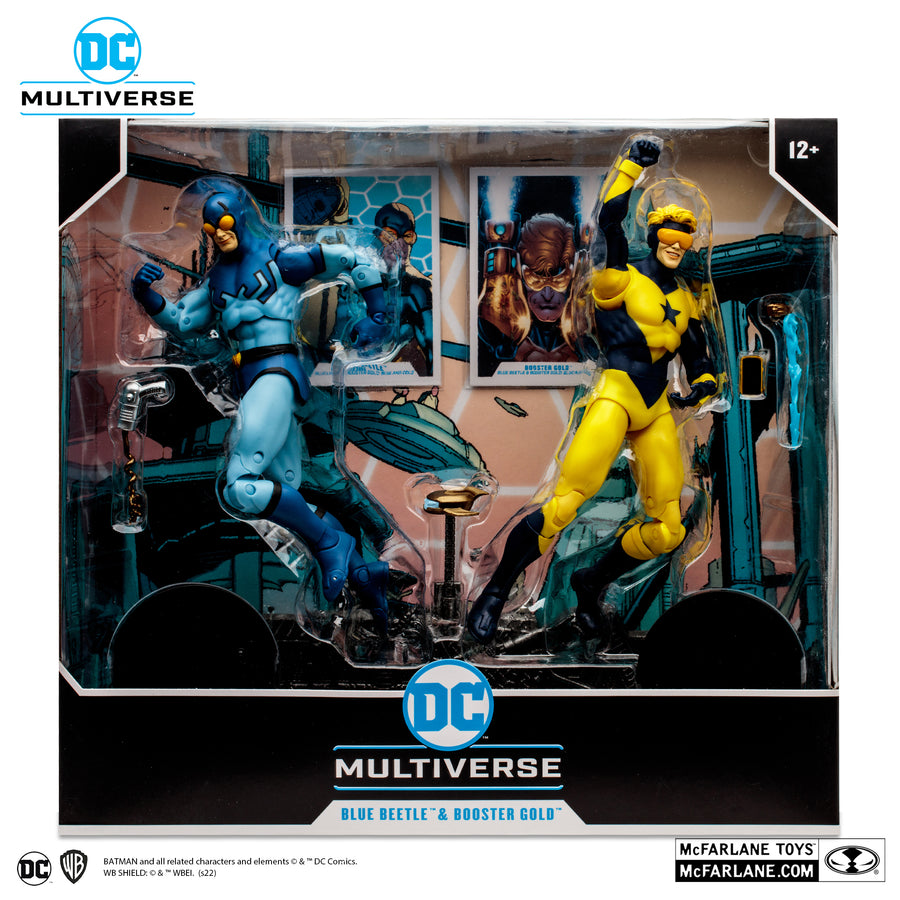 McFarlane Toys DC Collector Blue Beetle and Booster Gold 7 Inch Action Figure 2-Pack Set
