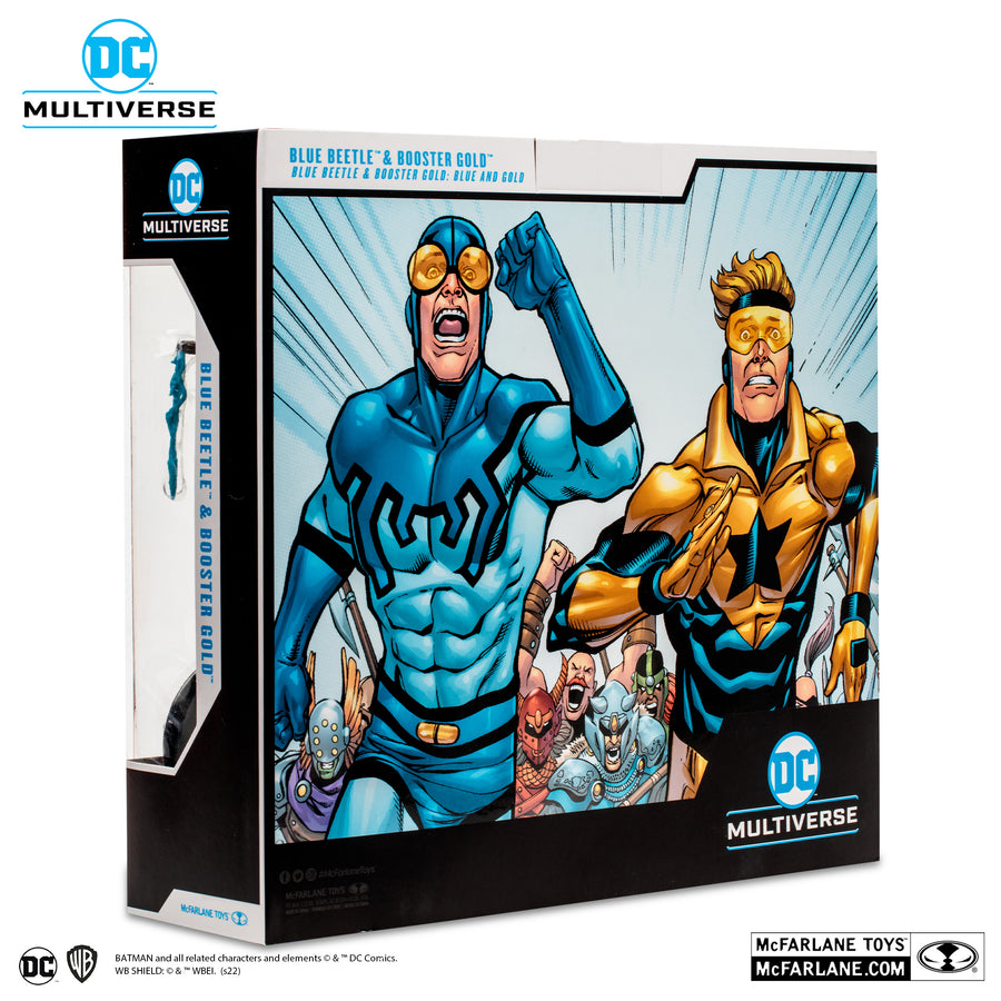 McFarlane Toys DC Collector Blue Beetle and Booster Gold 7 Inch Action Figure 2-Pack Set