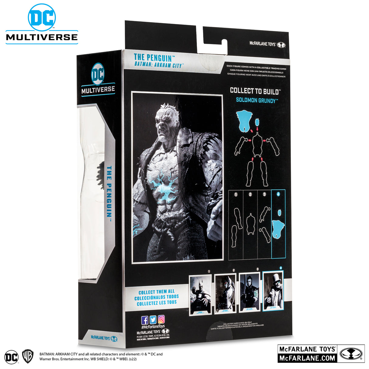 McFarlane Arkham City The Penguin Black and White Gold Label Action Figure