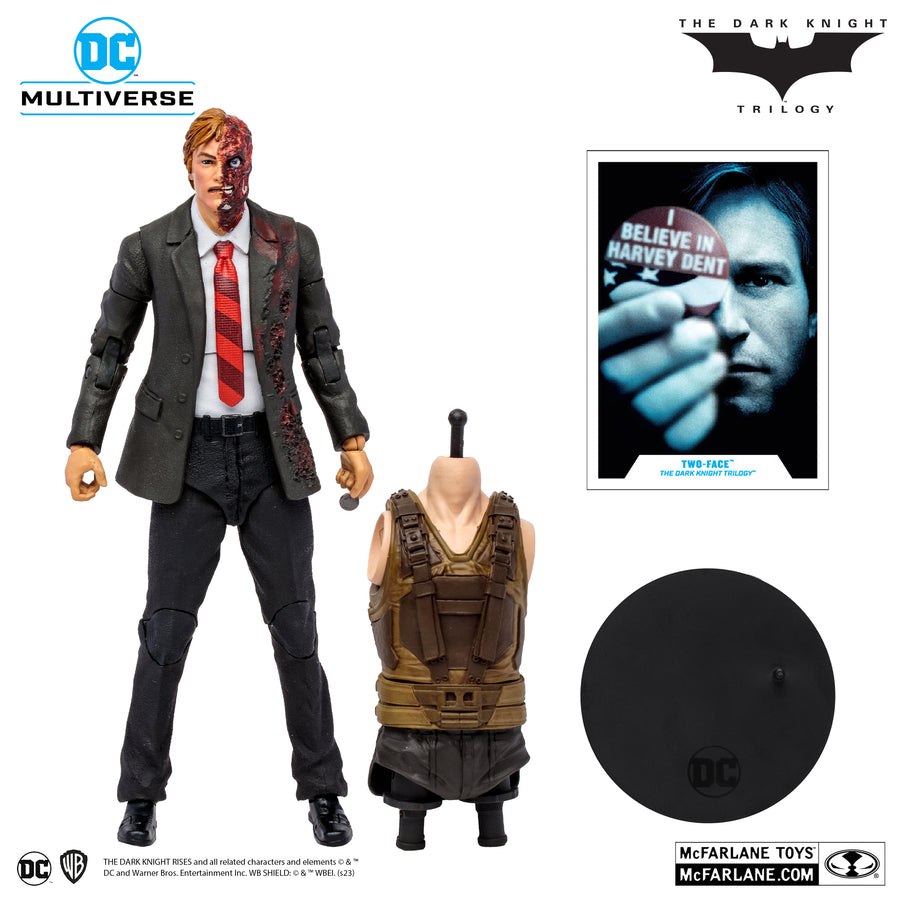 McFarlane Toys DC Multiverse The Dark Knight Movie Trilogy Two-Face 7 Inch Action Figure