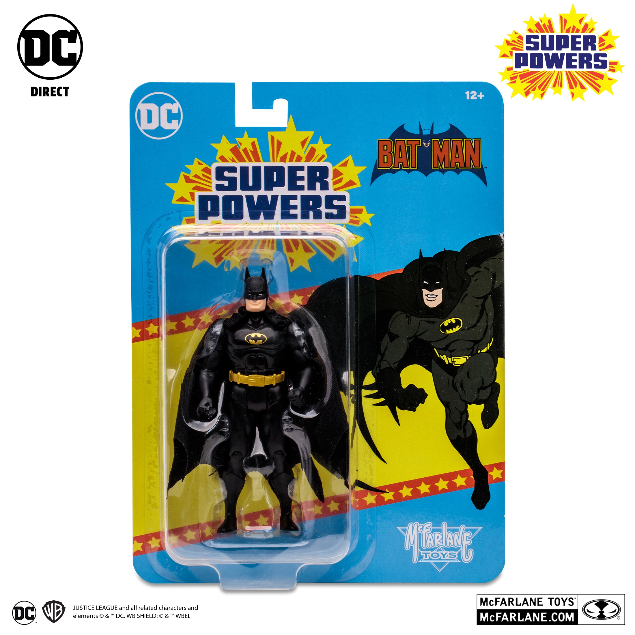 McFarlane Batman with Black Suit DC Super Powers 4.5 Inch