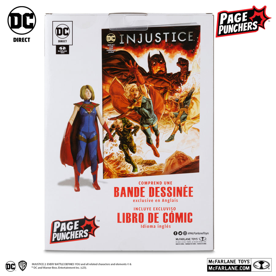 McFarlane Toys DC Direct Gaming Injustice 2 7 Supergirl Page Punchers 7 Inch Action Figure with Comic