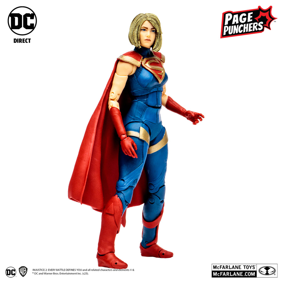 McFarlane Toys DC Direct Gaming Injustice 2 7 Supergirl Page Punchers 7 Inch Action Figure with Comic