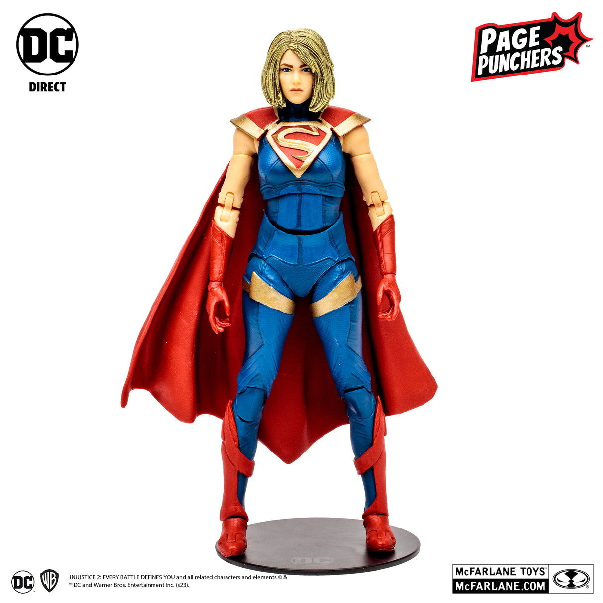 McFarlane Toys DC Direct Gaming Injustice 2 7 Supergirl Page Punchers 7 Inch Action Figure with Comic