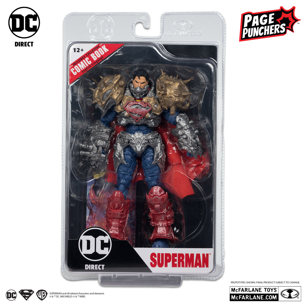 McFarlane Superman  Ghosts of Krypton Comic Page Punchers Action Figure