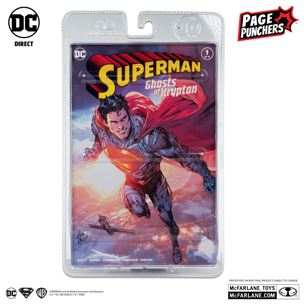 McFarlane Superman  Ghosts of Krypton Comic Page Punchers Action Figure