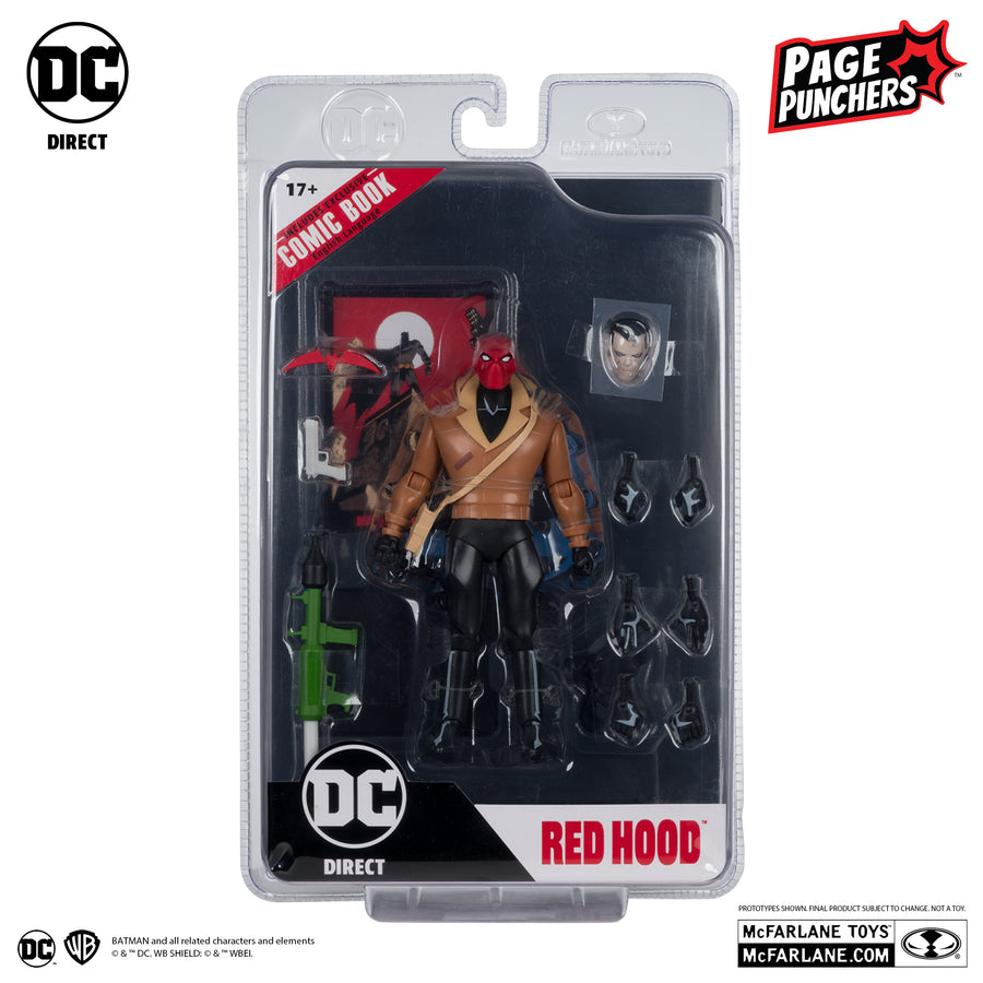 McFarlane Red Hood Batman The Adventures Continue Action Figure with Comic Page Punchers