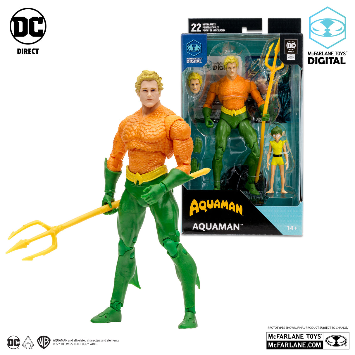 McFarlane Aquaman Digital 7 Inch Scale Action Figure