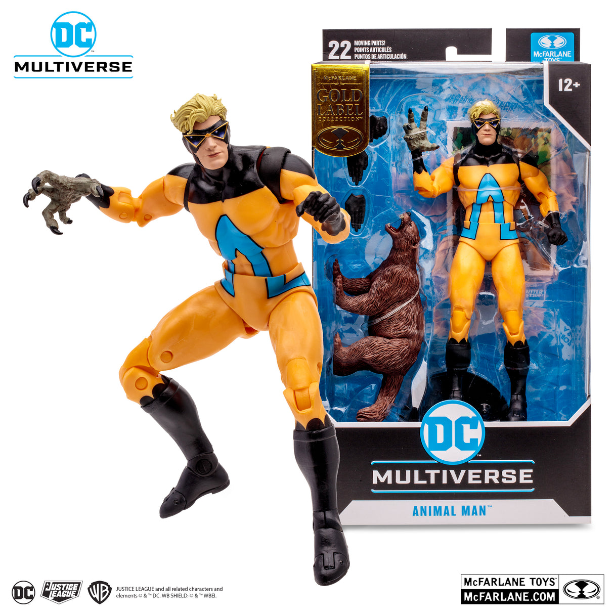 McFarlane Animal Man (The Human Zoo) Gold Label 7 Inch Action Figure