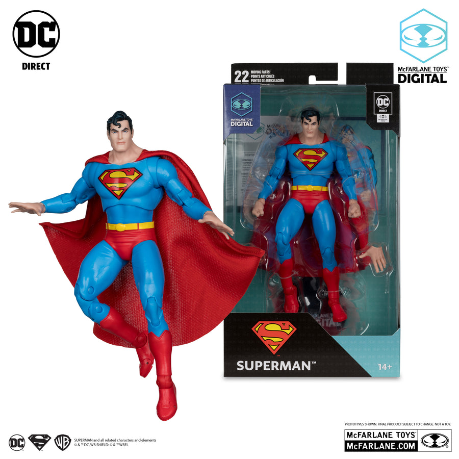 McFarlane Superman The Silver Age with McFarlane Toys Digital Collectible Action Figure