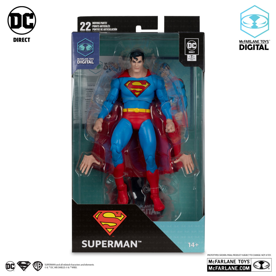 McFarlane Superman The Silver Age with McFarlane Toys Digital Collectible Action Figure