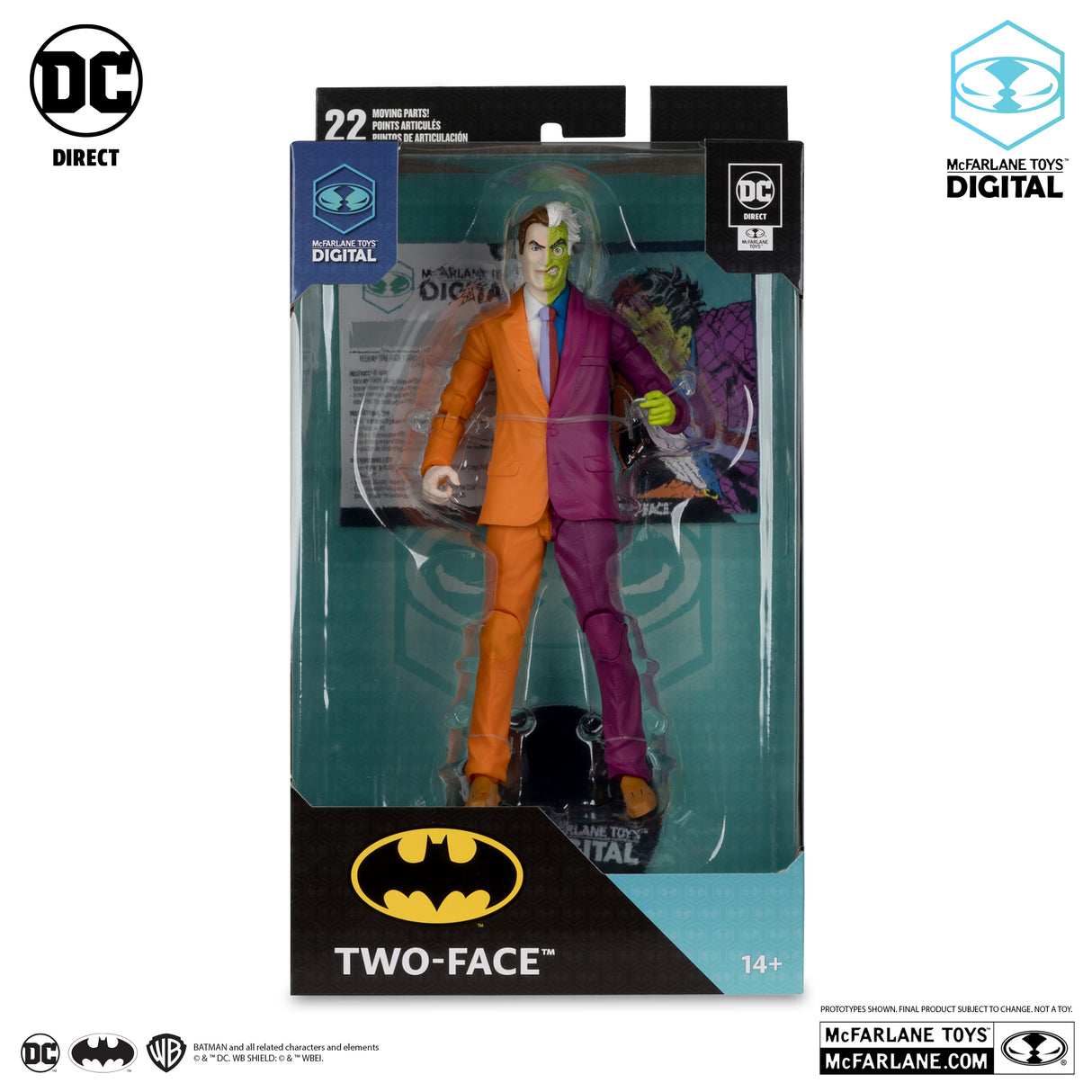 McFarlane Two-Face The Silver Age with McFarlane Toys Digital Collectible Action Figure