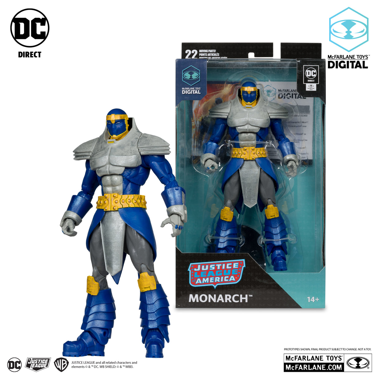 McFarlane Justice League of America Monarch DC Countdown Digital 7 Inch Action Figure