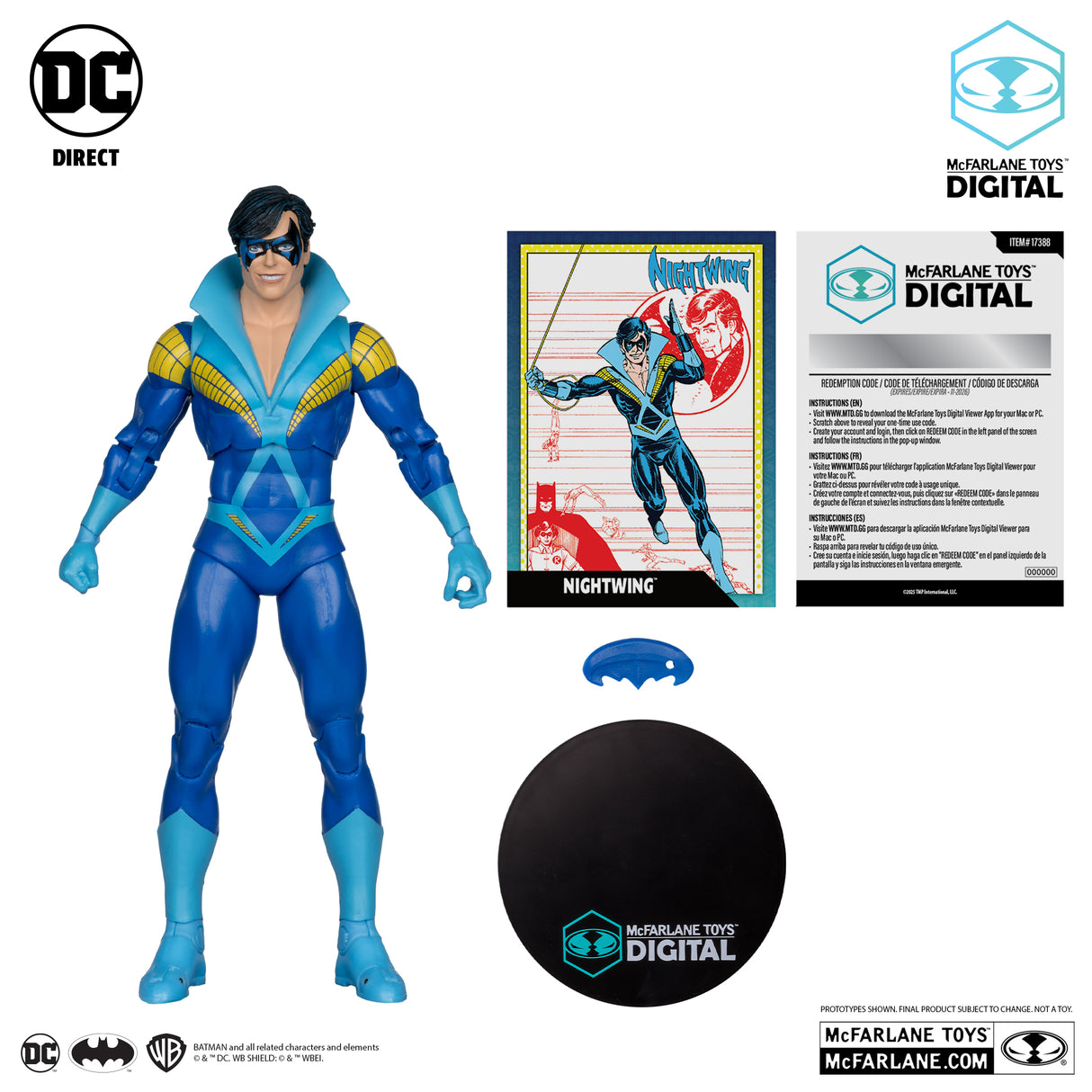 McFarlane The New Teen Titans Nightwing Digital 7 Inch Action Figure