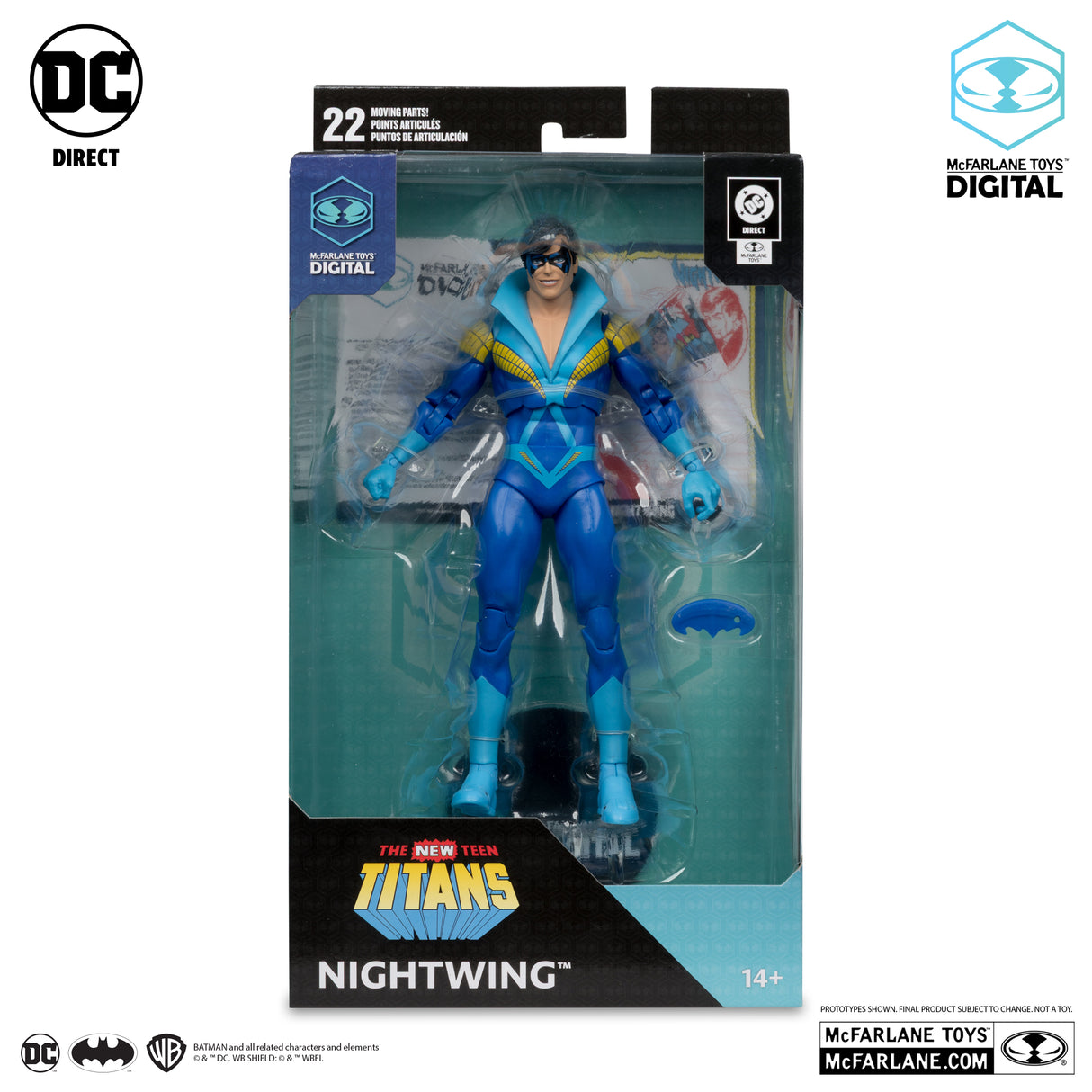 McFarlane The New Teen Titans Nightwing Digital 7 Inch Action Figure