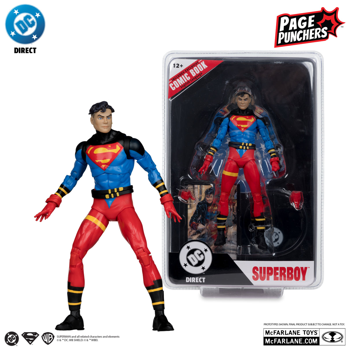 McFarlane Superboy Return of Superman Page Punchers 7 Inch Action Figure