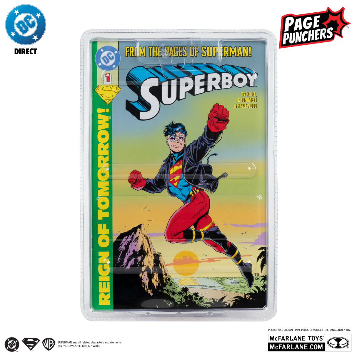 McFarlane Superboy Return of Superman Page Punchers 7 Inch Action Figure