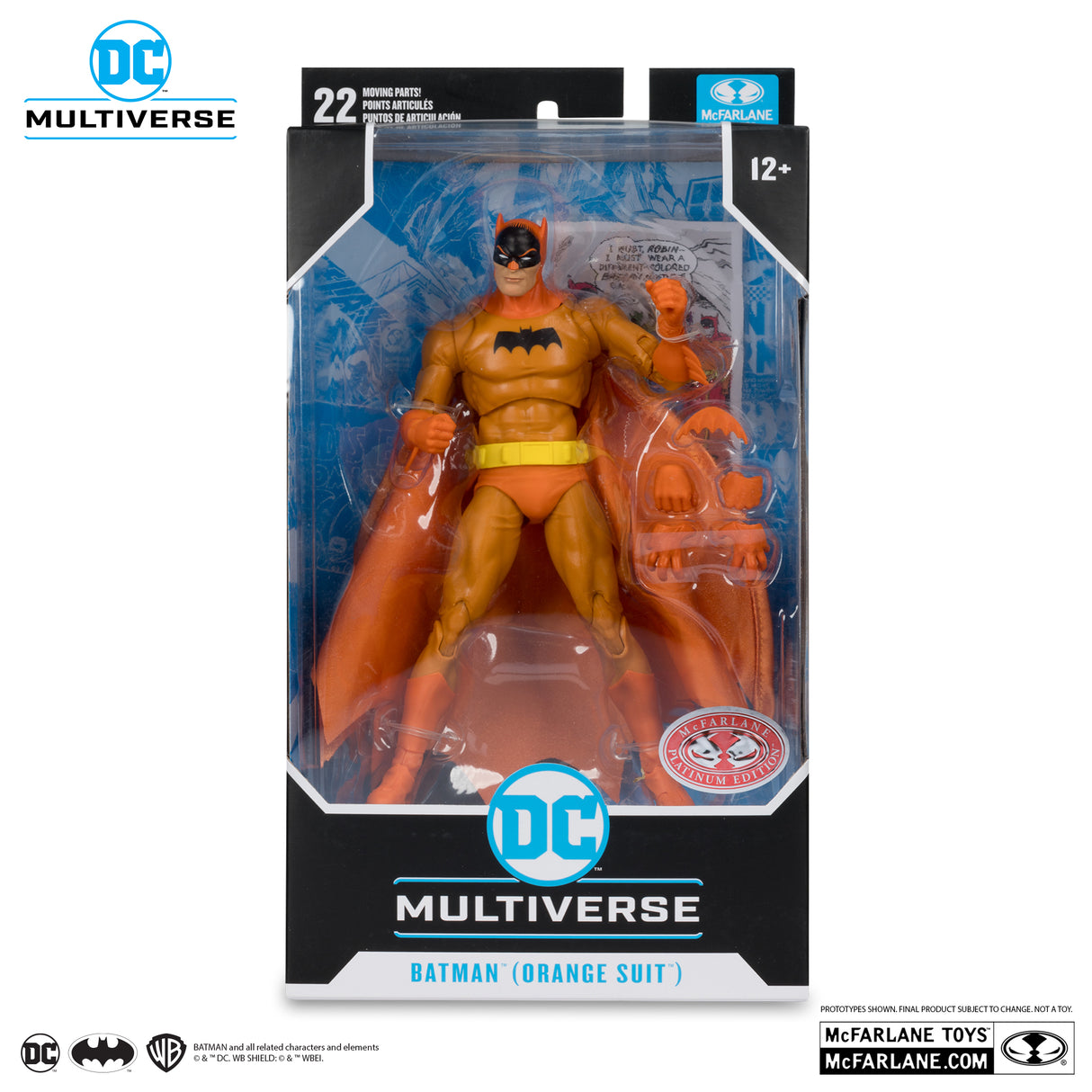 McFarlane Batman Orange Suit Red Platinum Edition Action Figure