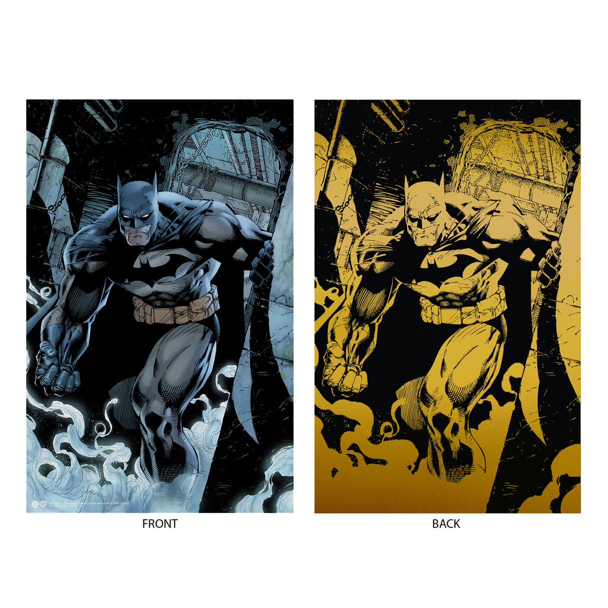 McFarlane Batman Hush Gold Action Figure with Lithograph SDCC Exclusive