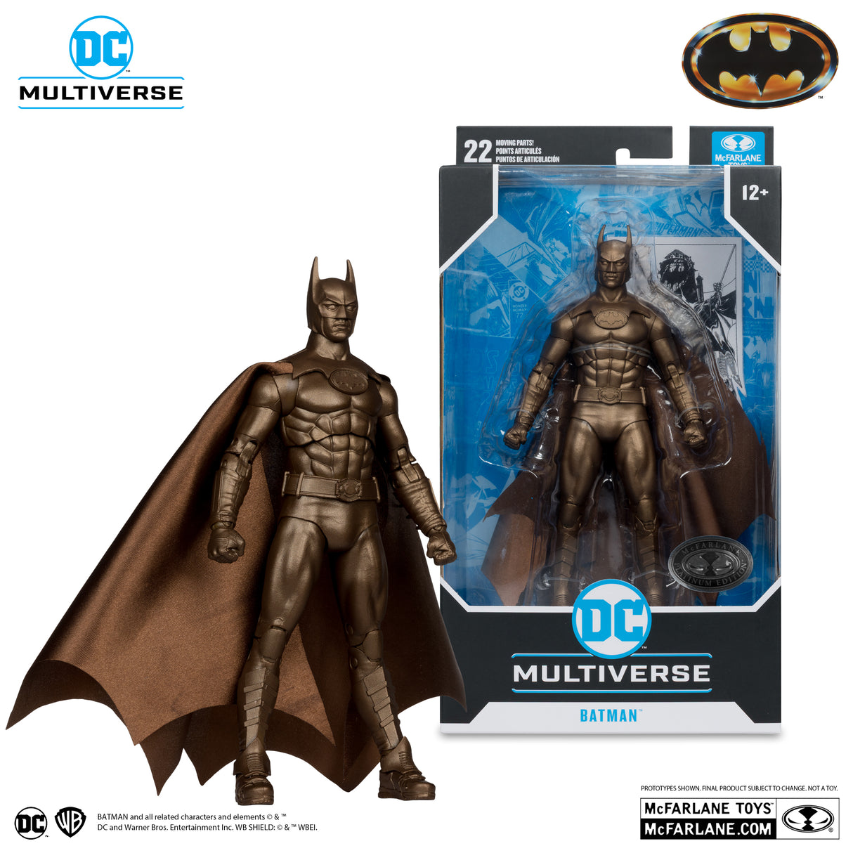 McFarlane Batman (1989) Michael Keaton 7 Inch Platinum Edition Action Figure
