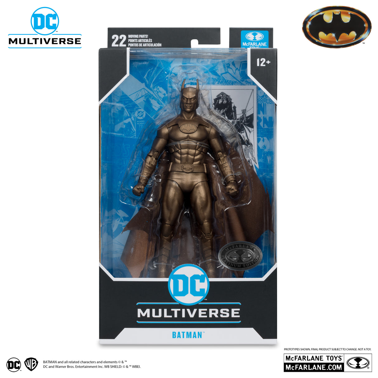 McFarlane Batman (1989) Michael Keaton 7 Inch Platinum Edition Action Figure