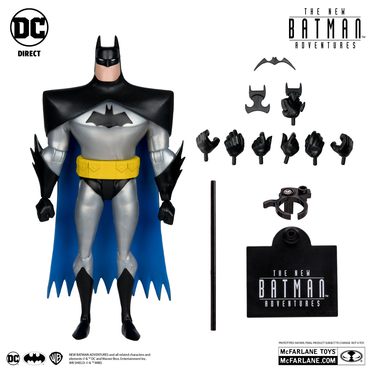 McFarlane The New Batman Adventures Batman Silver 6in Scale Action Figure