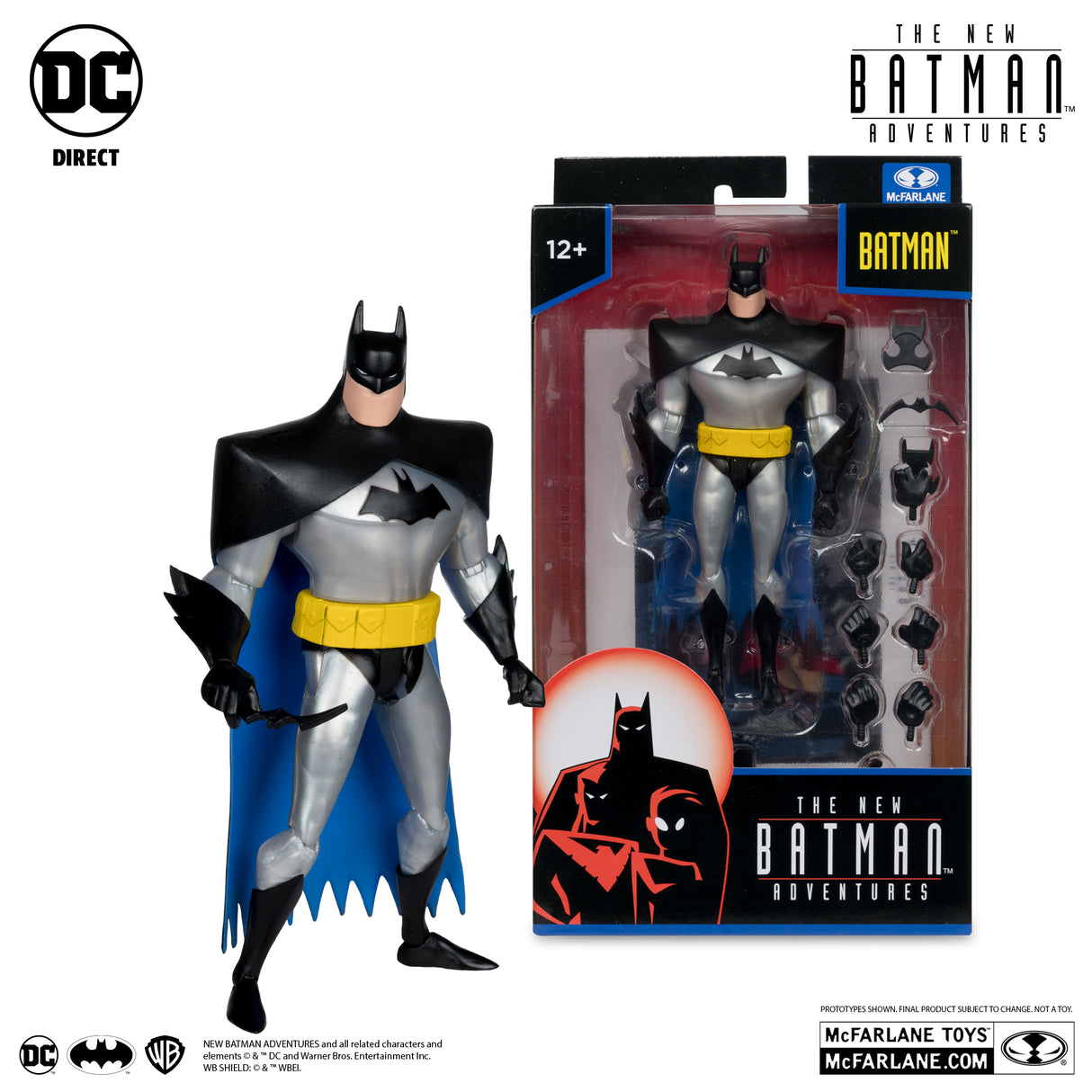 McFarlane The New Batman Adventures Batman Silver 6in Scale Action Figure