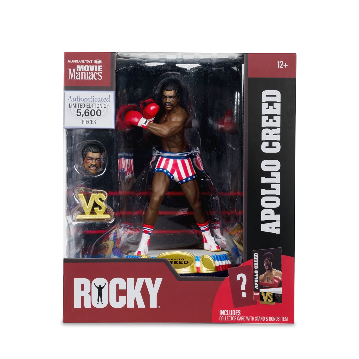 McFarlane Movie Maniacs Rocky Apollo Creed 6 Inch Action Figure